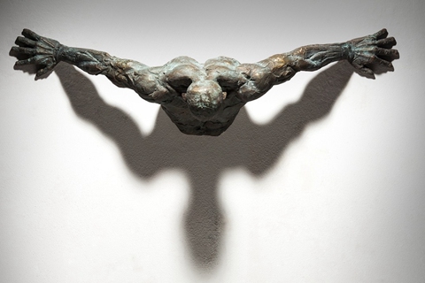 Modern Bronze Extra Moenia Sculpture by Matteo Pugliese