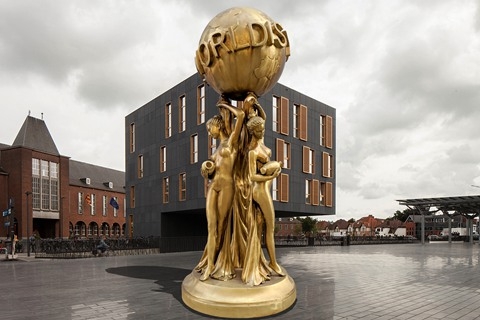 Bronze full size The World Is Yours Statue for sale