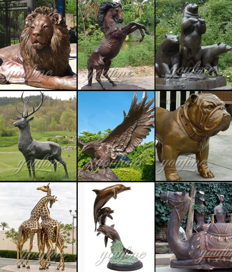 bronze animal statues for sale