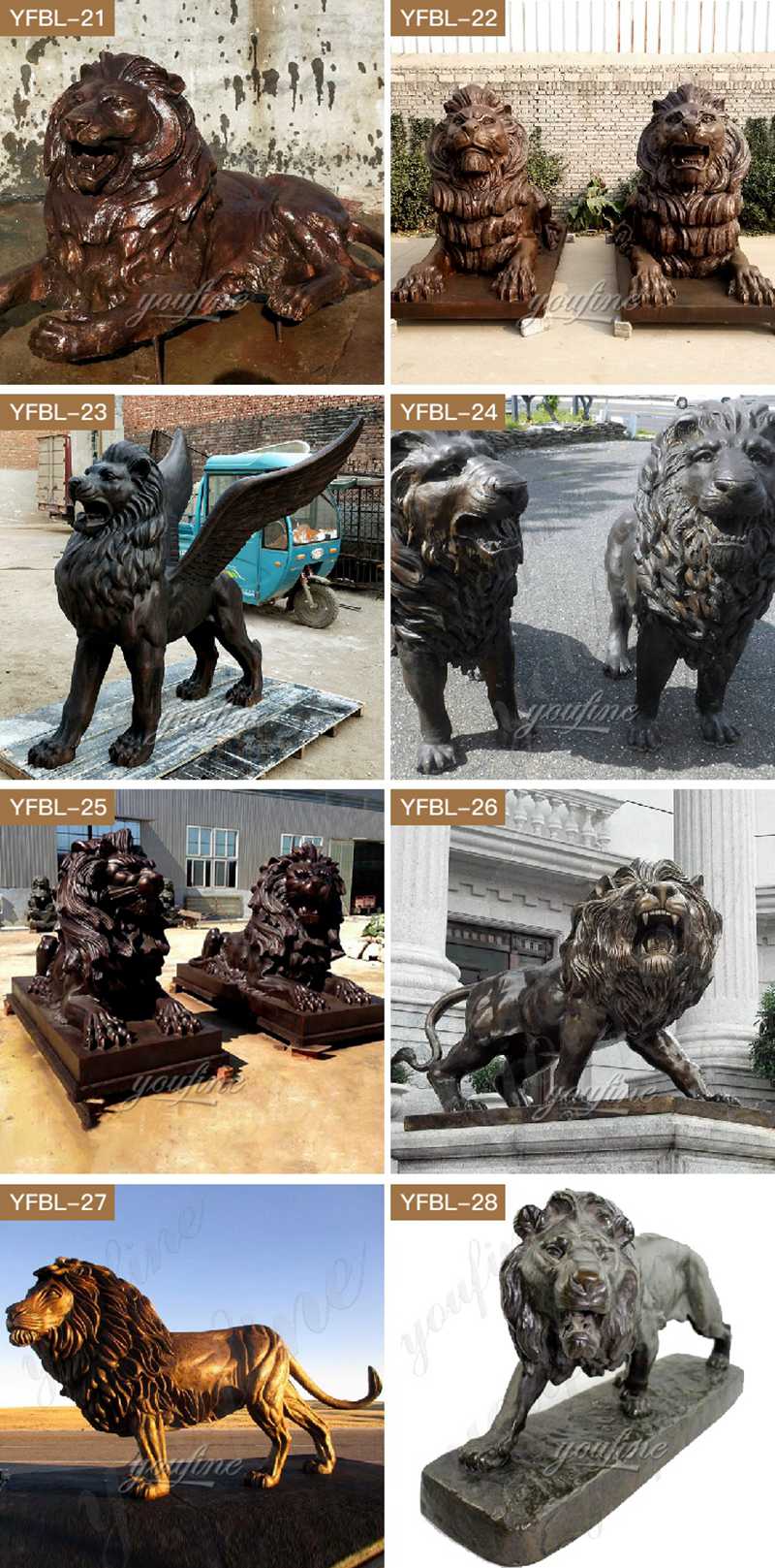 Bronze Lion Sculpture