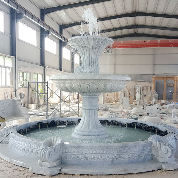 Outdoor garden modern simple marble fountain for Sale MOKK-07