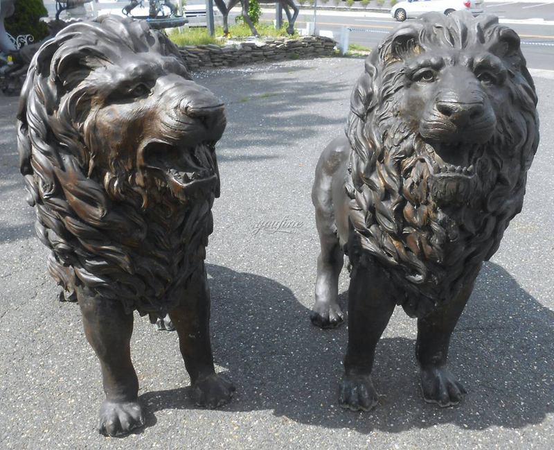 Bronze Lion Sculpture