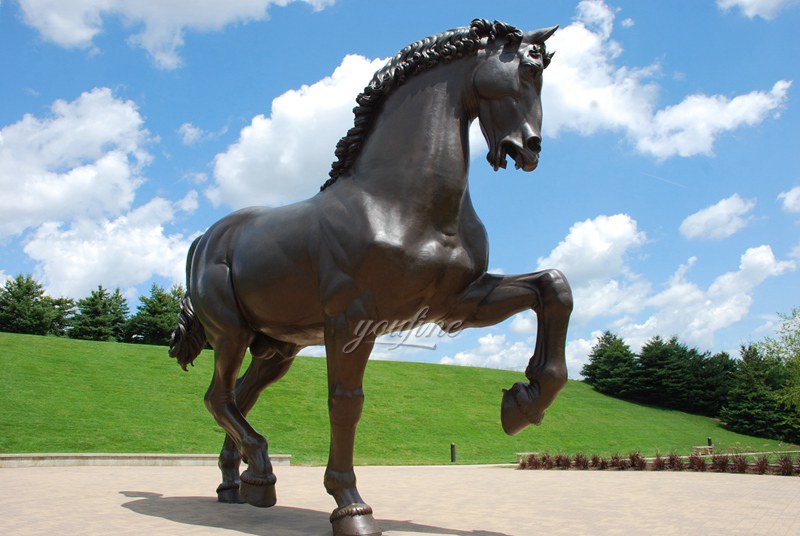 Large American Horse Bronze Sculpture