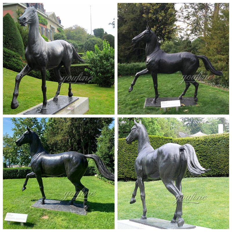 Bronze Jappeloup Horse Sculpture