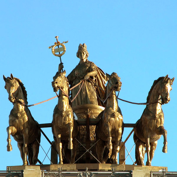 Bronze Sculpture Braunschweiger Quadriga