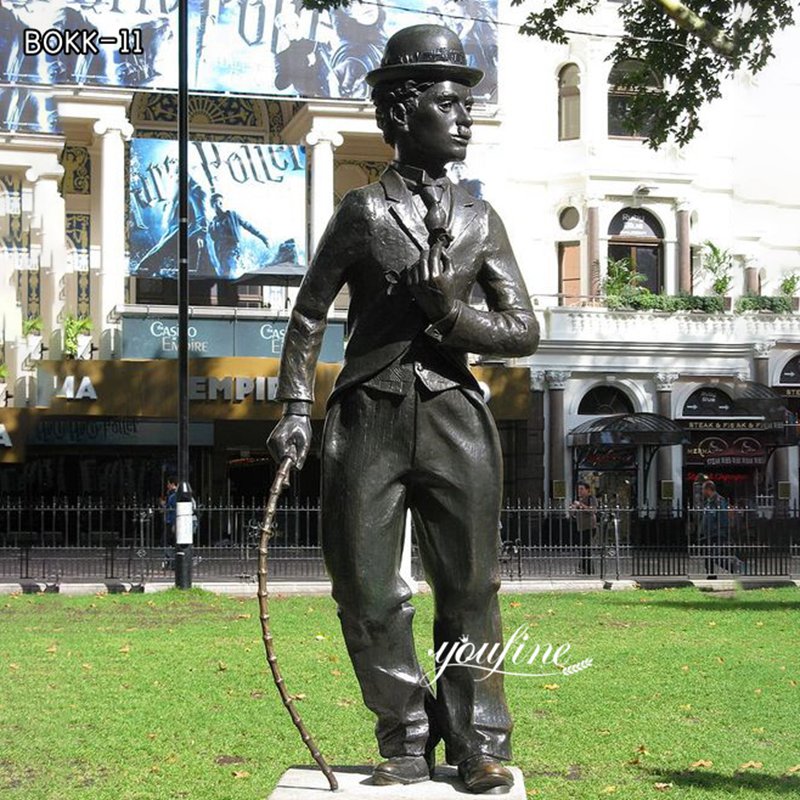 Bronze Charlie Chaplin Sculpture 