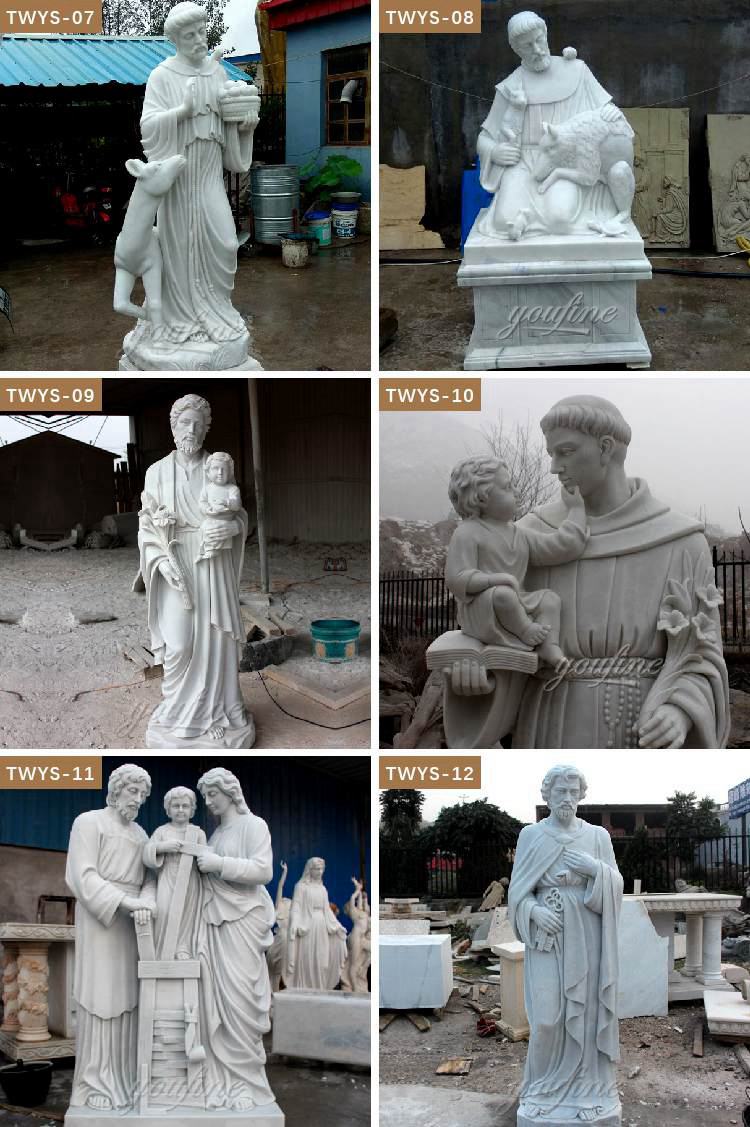 marble sculpture of Saint Anthony and Jesus for Sale 