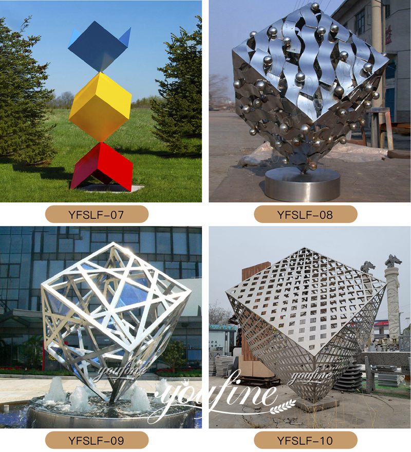 Metal geometric sculpture- Factory Supplier