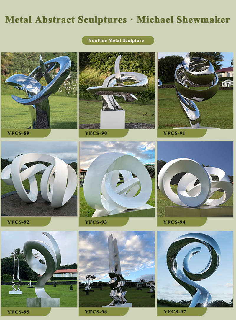 abstract stainless steel sculpture-YouFine Sculpture