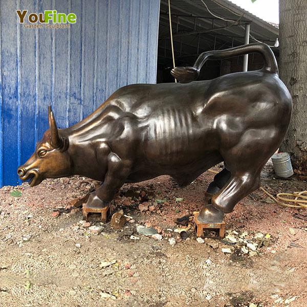 High Quality Wall Street Bronze Bull Sculpture for Sale BOKK-660