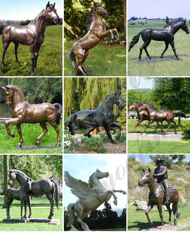 bronze horse sculpture