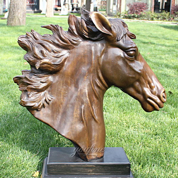 Bronze Horse Head Sculpture