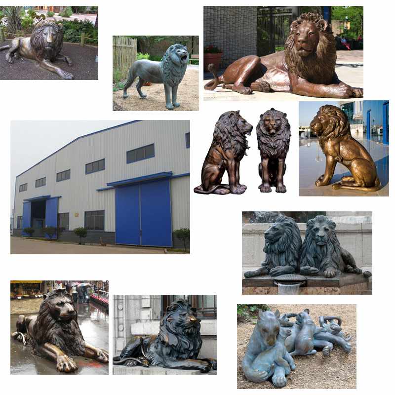 bronze lion statue  for sale Factory Supplier