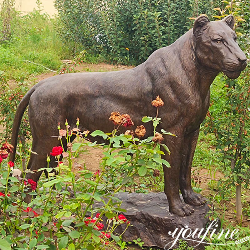 bronze lion statues outdoor -YouFine