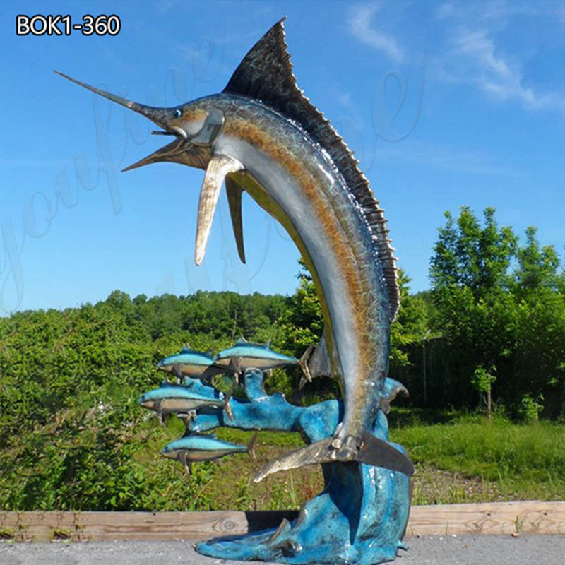 bronze marlin sculpture-Factory Supplier