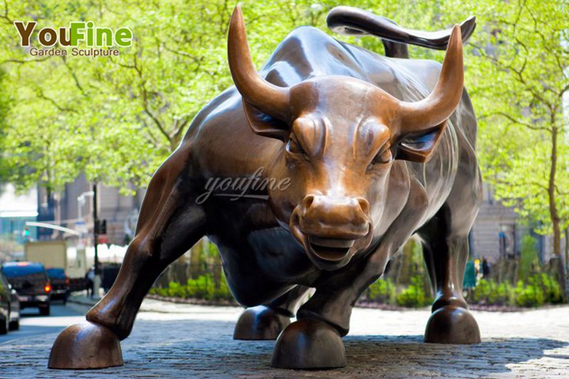 Wall Street Bull Bronze Sculpture