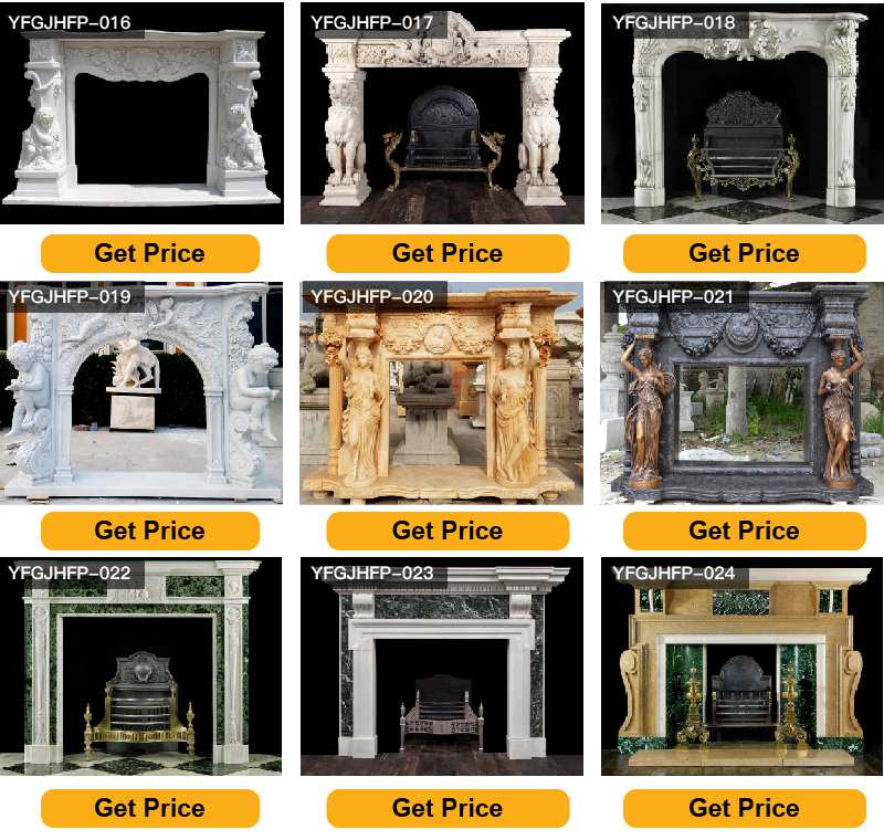 Hand Carving Large Marble French Fireplace Mantels Home Decor for Sale