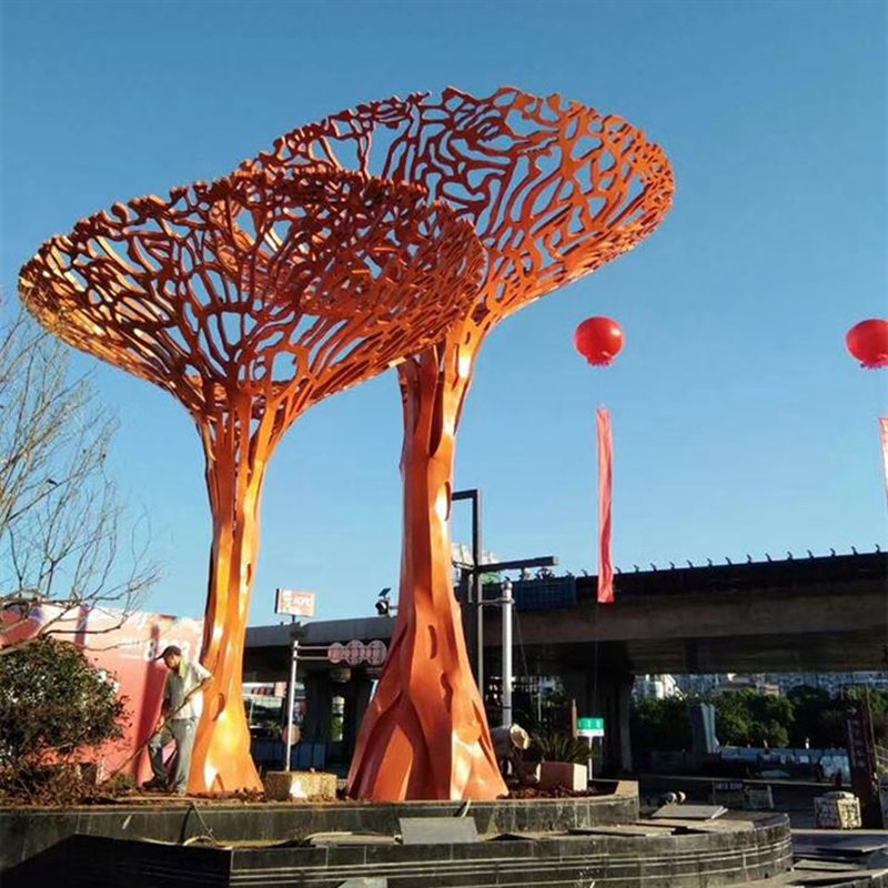 large-outdoor-metal-tree-YouFine Sculpture