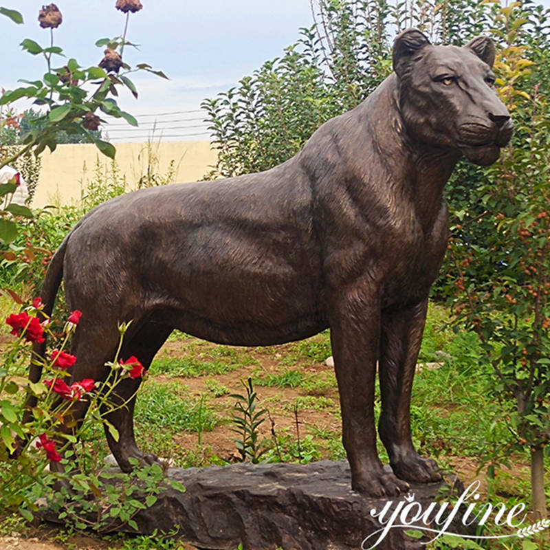 large bronze lion statue -YouFine