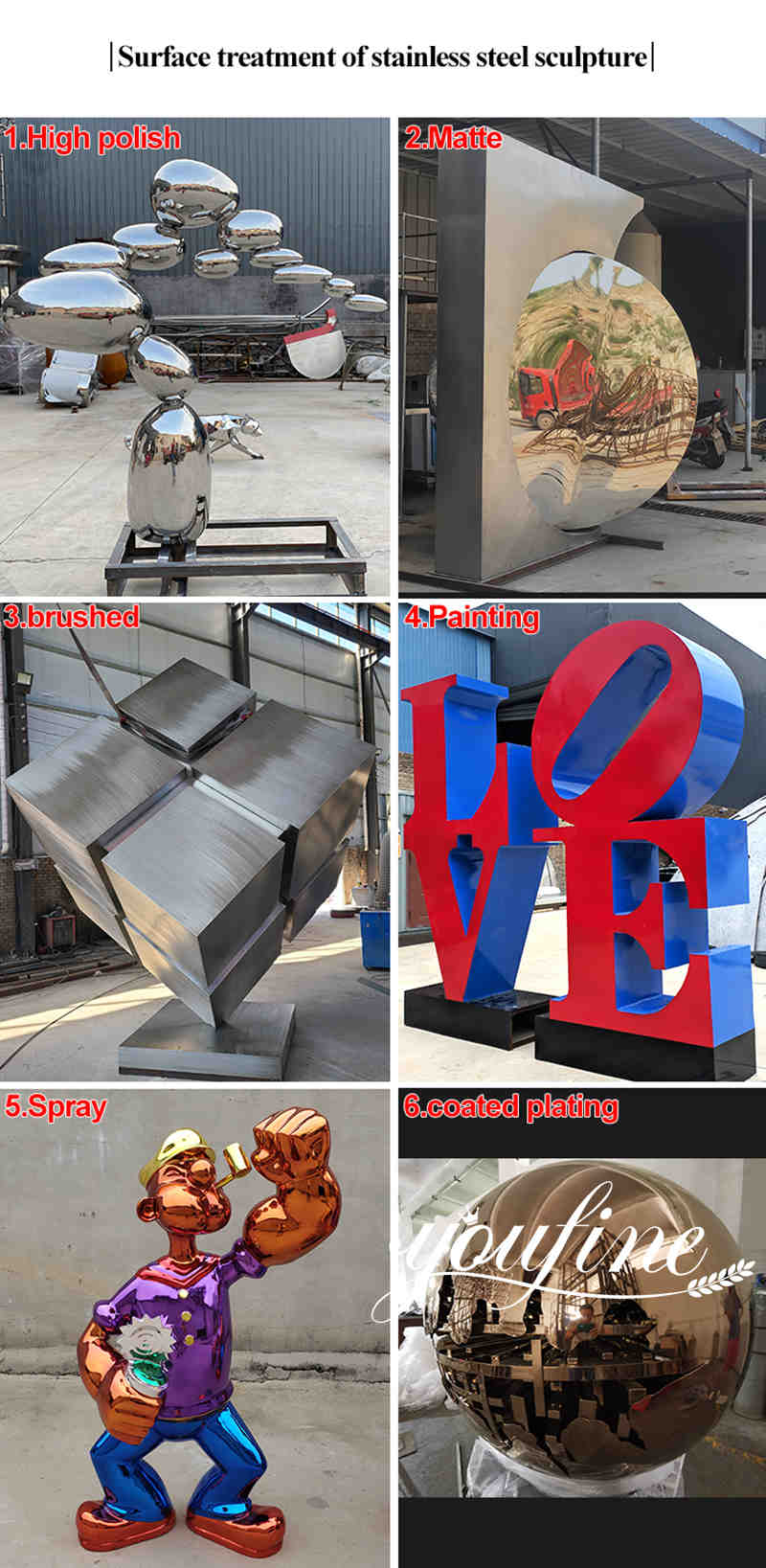 large modern garden sculptures - Factory Supplier