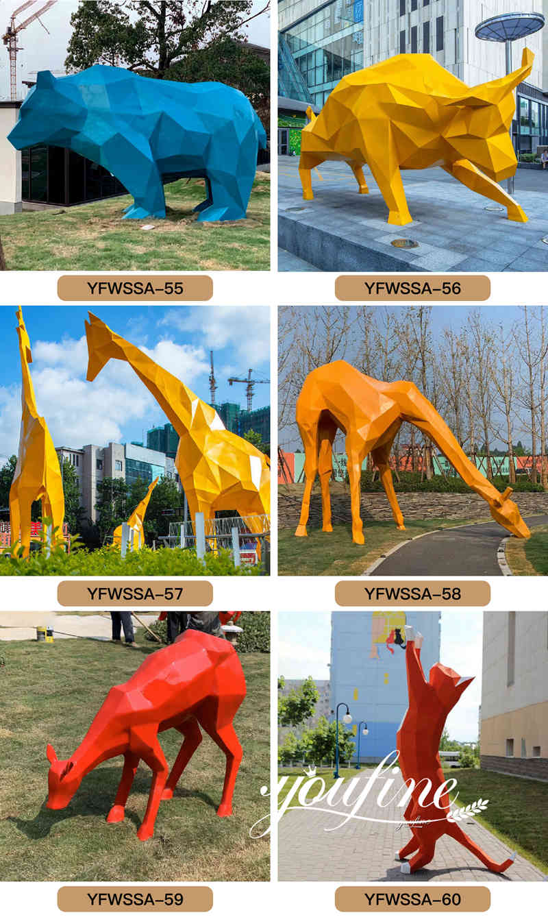 large outdoor metal animal sculptures - Factory Supplier