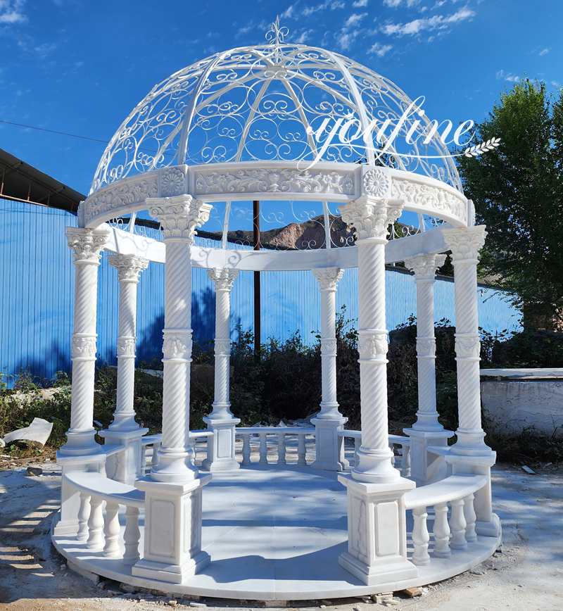 marble gazebo outdoor-01-Factory Supplier