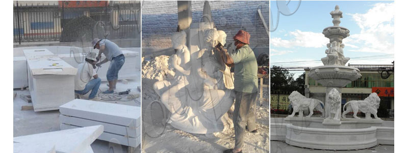 marble statue fountain -Factory Supplier