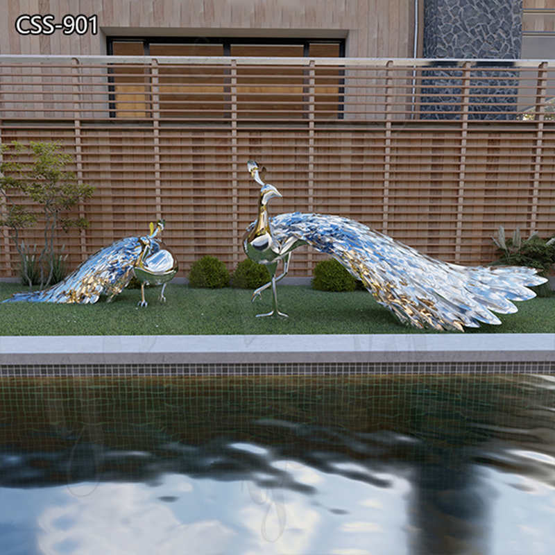 metal peacock garden statue- Factory Supplier