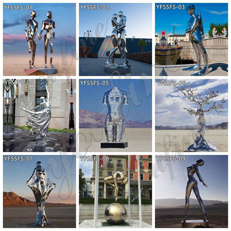 stainless steel abstract figure sculpture-Factory Supplier