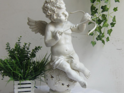 Italy Rome Hand Carved Marble Cupid Sculpture