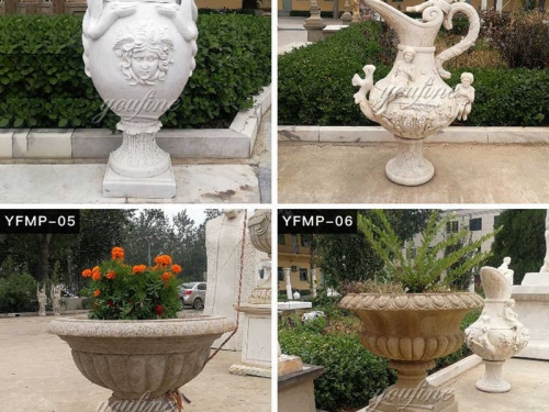 Can't Miss Garden Decoration-Marble Planter
