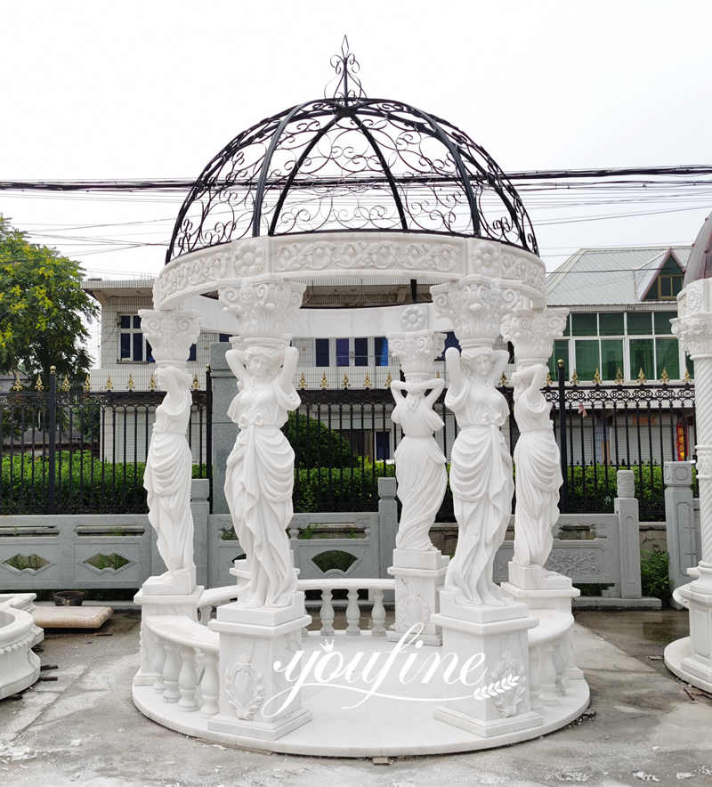 white marble gazebo-Factory Supplier