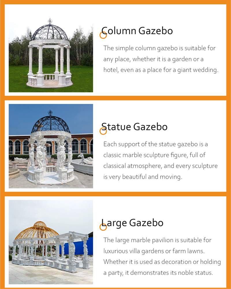 youfine more marble gazebo 