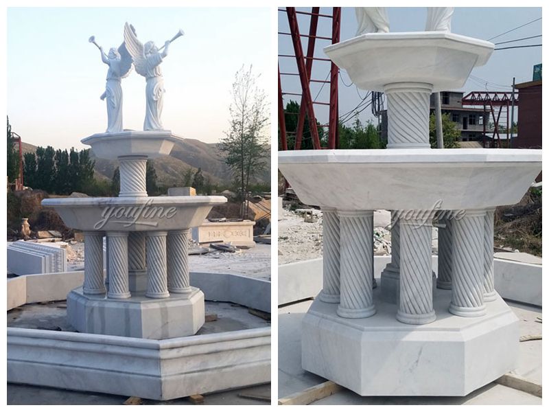 Online Marble Fountain Sales Offer Marble Angel Fountain for Sale