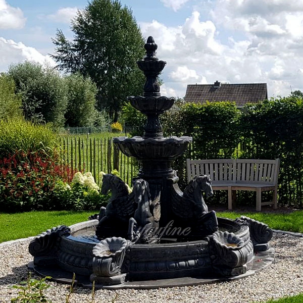 Black Marble Horse Fountain