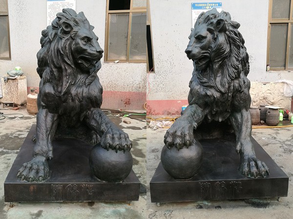 Hot Sale Outdoor Life Size garden bronze lion statue