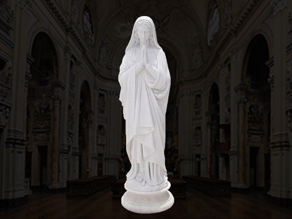 Outdoor Marble Statue Of Virgin Mary