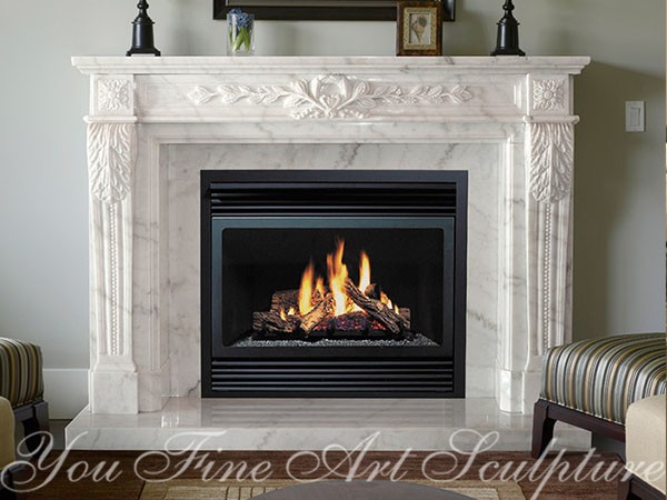 marble fireplace