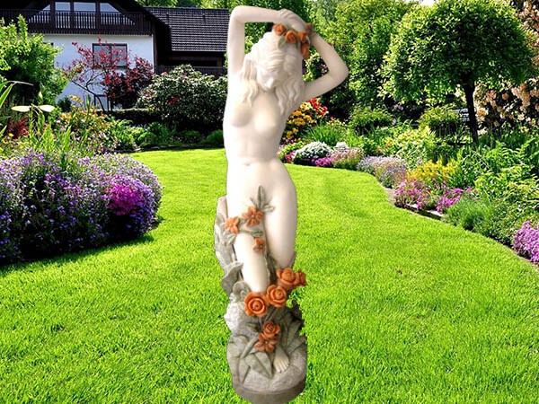 popular 2016 hot sell stone carving marble lady statue