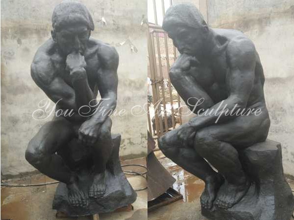 Bronze The Thinker statue