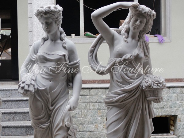 life size marble four season garden decoration